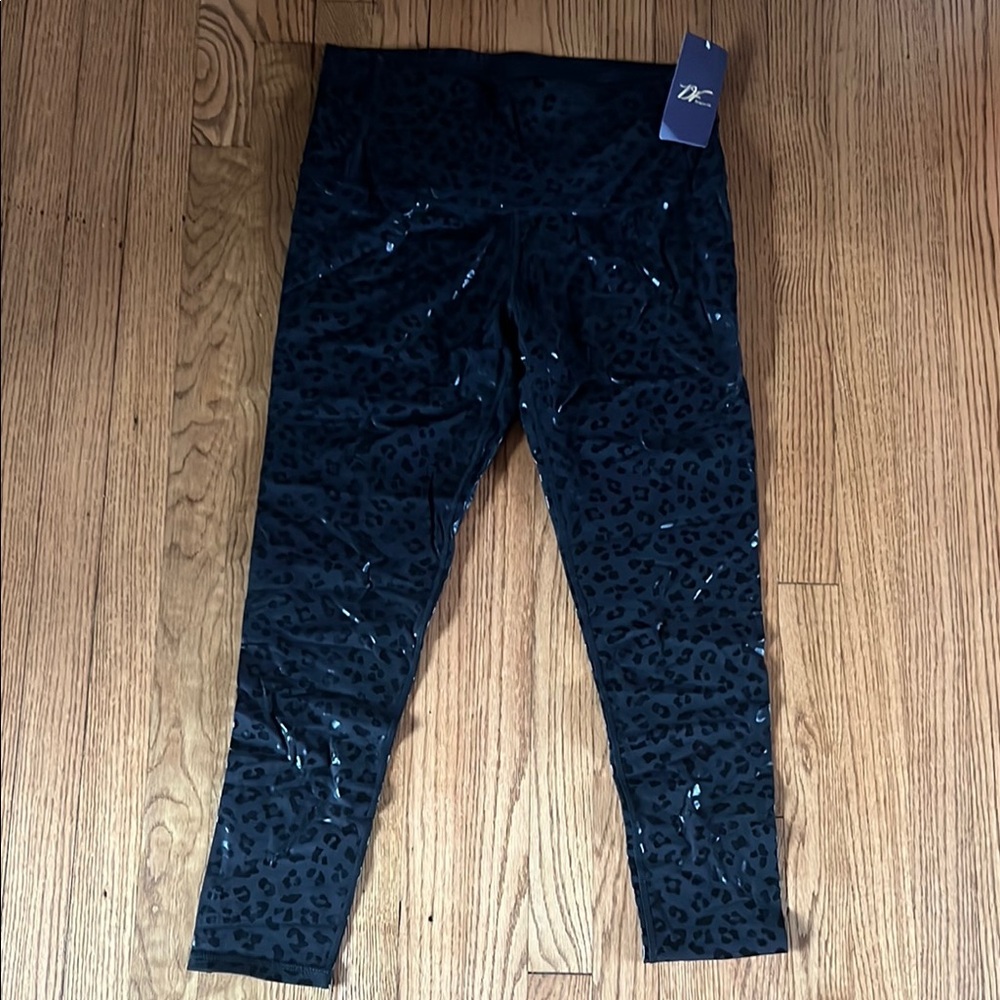 Black Leopard Print Leggings